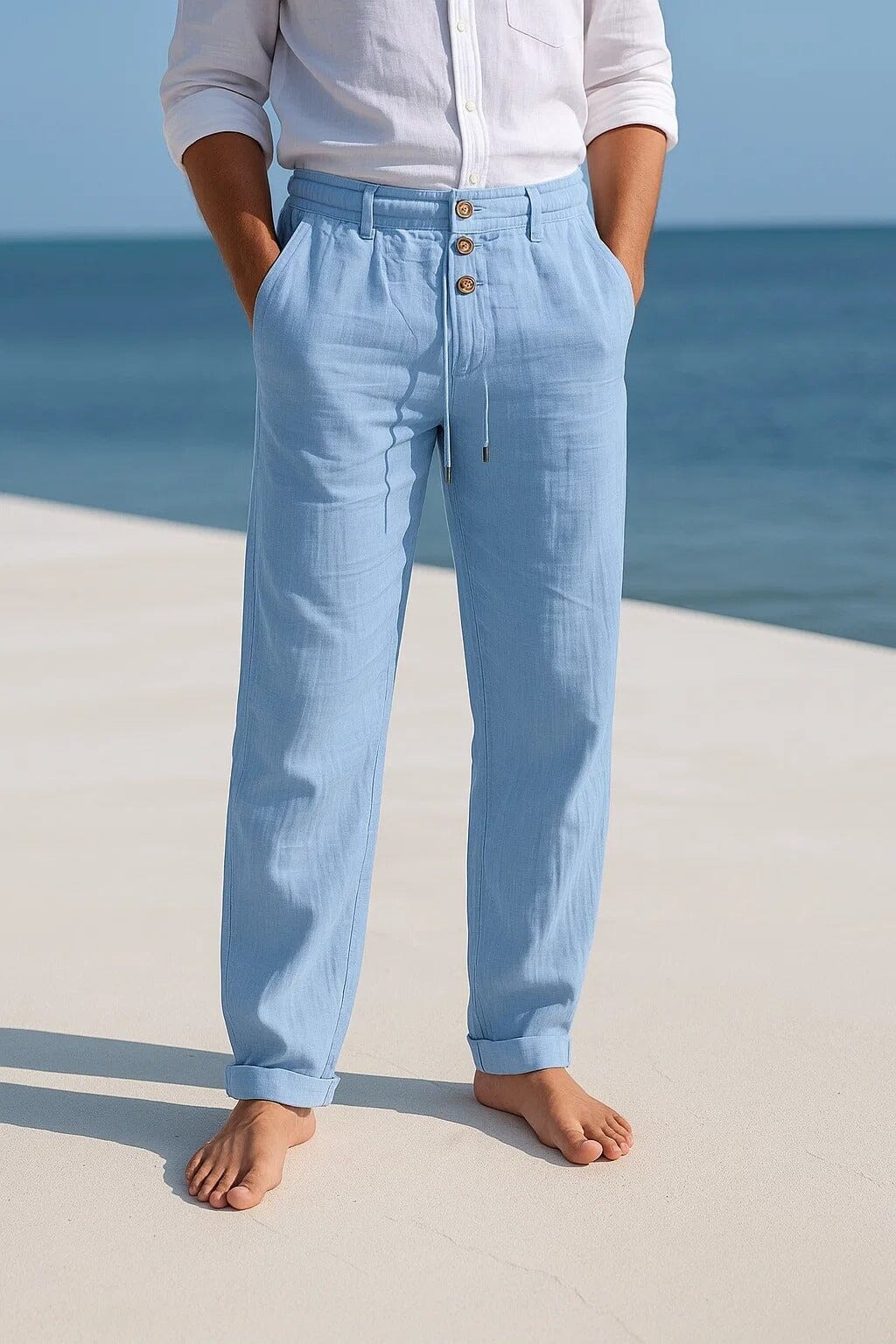 Elegante Sommerhose Hose Eldenmark Bleu S