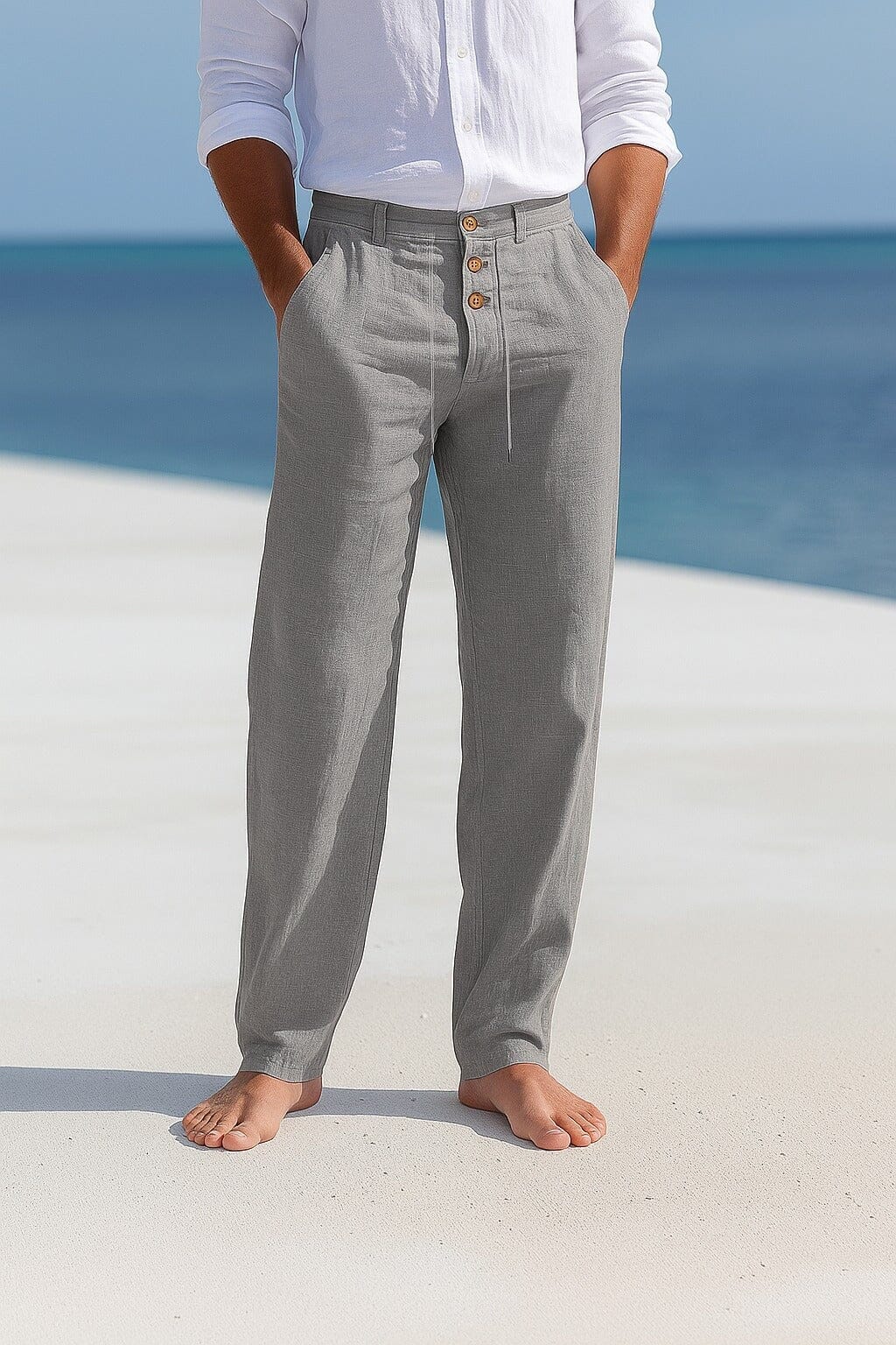 Elegante Sommerhose Hose Eldenmark Gris S