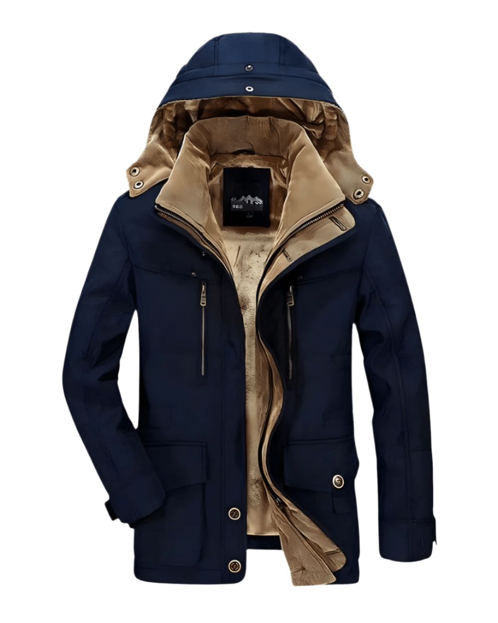 Gefütterte Winterjacke Jacke Eldenmark Bleu XS