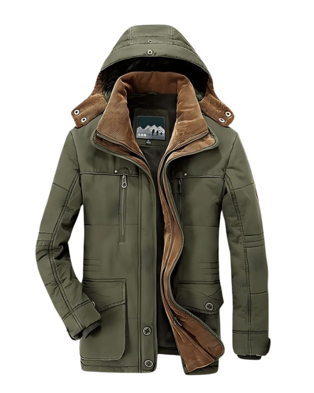 Gefütterte Winterjacke Jacke Eldenmark Vert XS