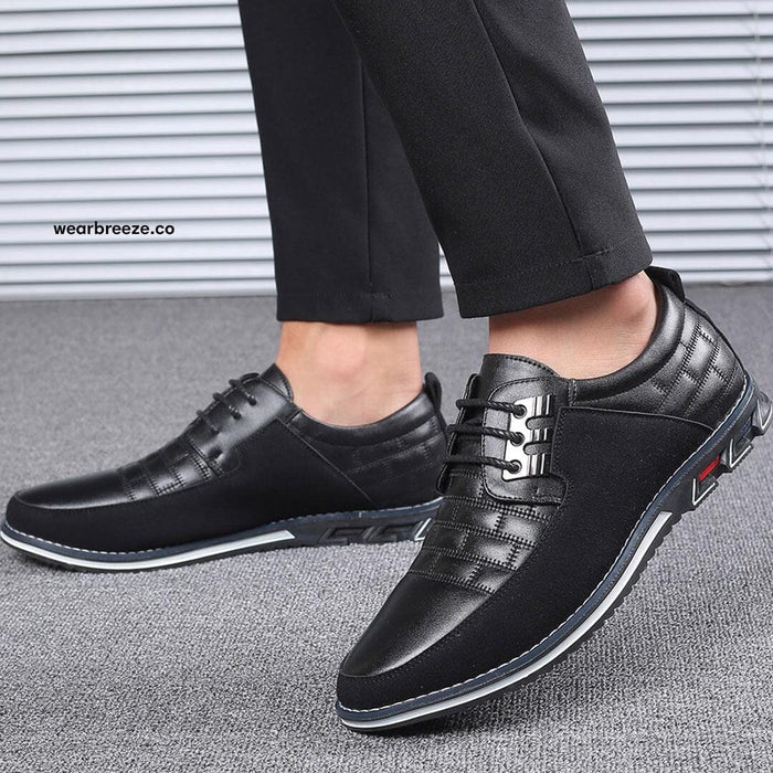 Herren Business Halbschuhe mit Perforierung