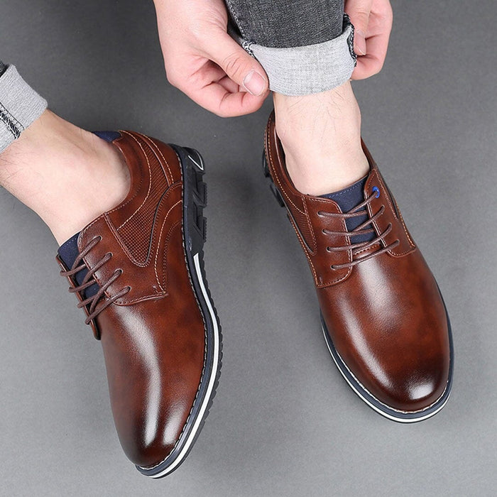Herren Business Schuhe Klassisch in Leder-Optik