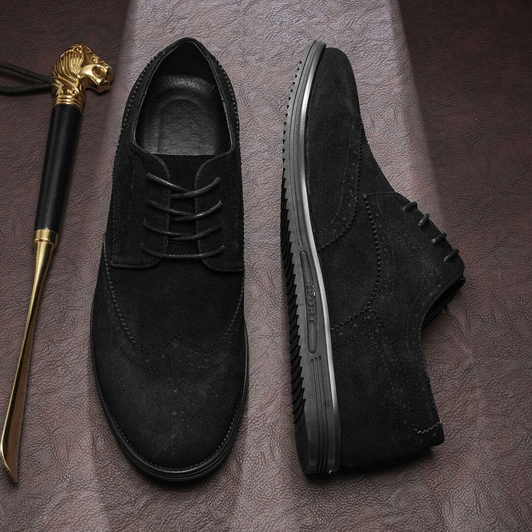 Herren Halbschuhe Budapester in Wildleder-Optik Herren Halbschuhe Budapester in Wildleder-Optik Eldenmark