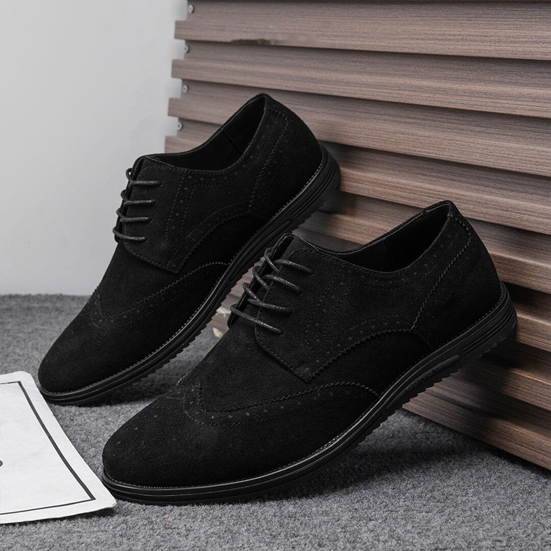 Herren Halbschuhe Budapester in Wildleder-Optik Herren Halbschuhe Budapester in Wildleder-Optik Eldenmark