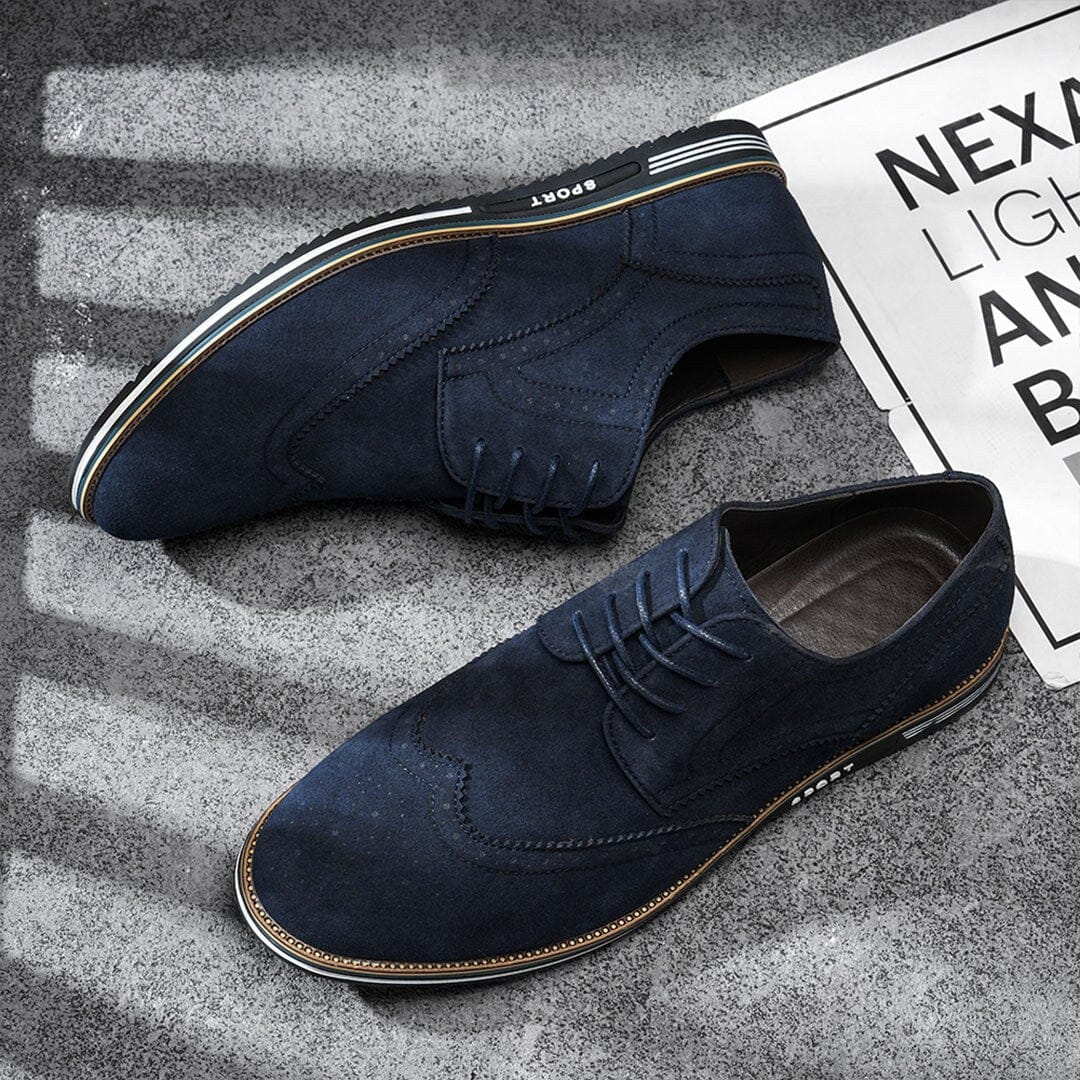 Herren Halbschuhe Budapester in Wildleder-Optik Herren Halbschuhe Budapester in Wildleder-Optik Eldenmark
