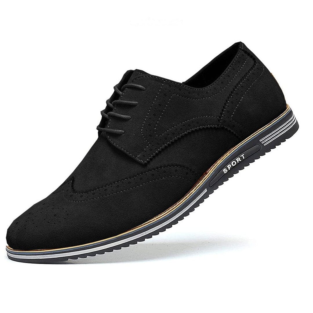 Herren Halbschuhe Budapester in Wildleder-Optik Herren Halbschuhe Budapester in Wildleder-Optik Eldenmark