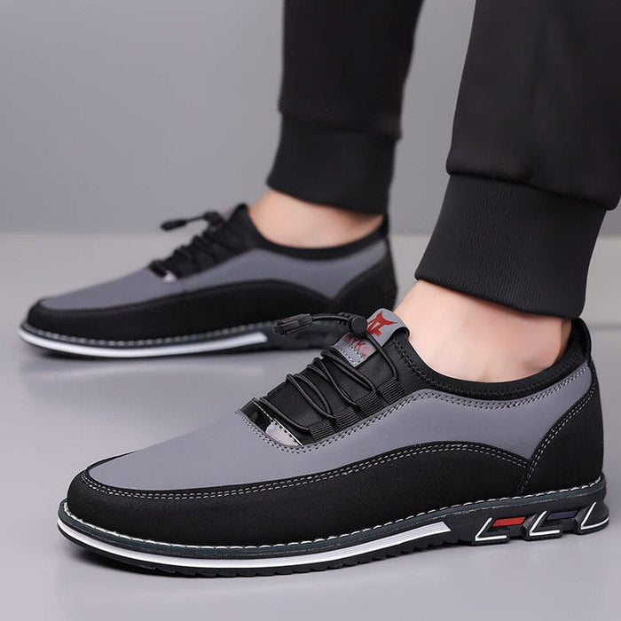 Herren Halbschuhe Casual mit Gummizug