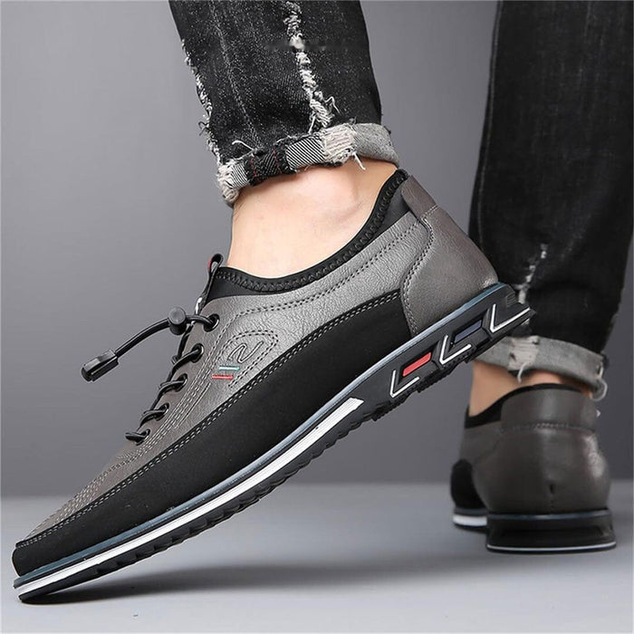 Herren Halbschuhe Casual mit Kontrastsohle
