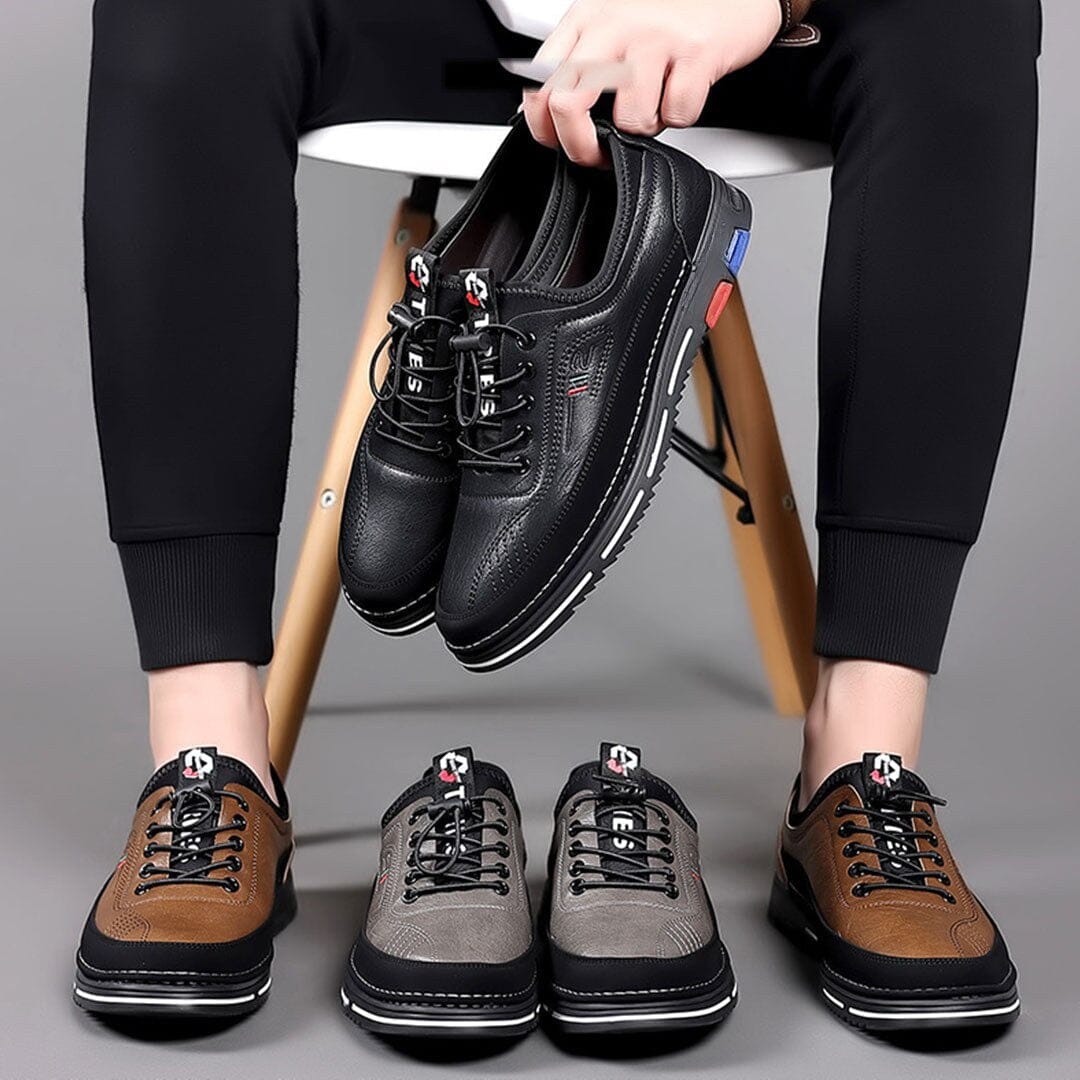 Herren Halbschuhe Leder-Optik mit Ziernaht Herren Halbschuhe Leder-Optik mit Ziernaht Eldenmark