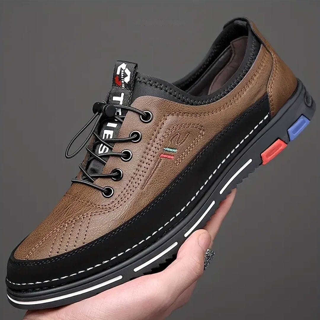 Herren Halbschuhe Leder-Optik mit Ziernaht Herren Halbschuhe Leder-Optik mit Ziernaht Eldenmark