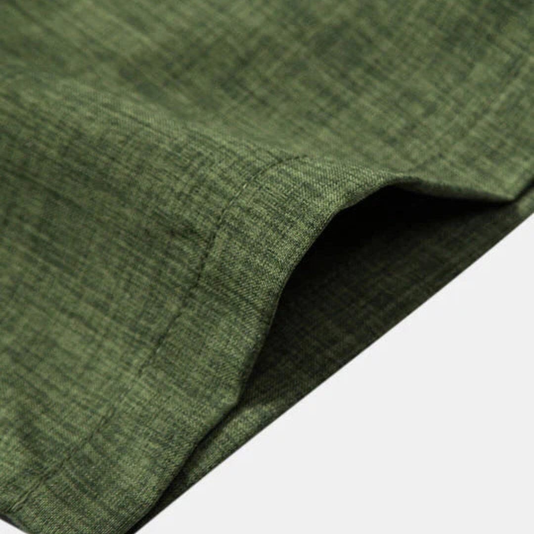 Herren Set Kurzarmhemd mit Baumwoll-Leinenhose Herren Set Kurzarmhemd mit Baumwoll-Leinenhose Eldenmark