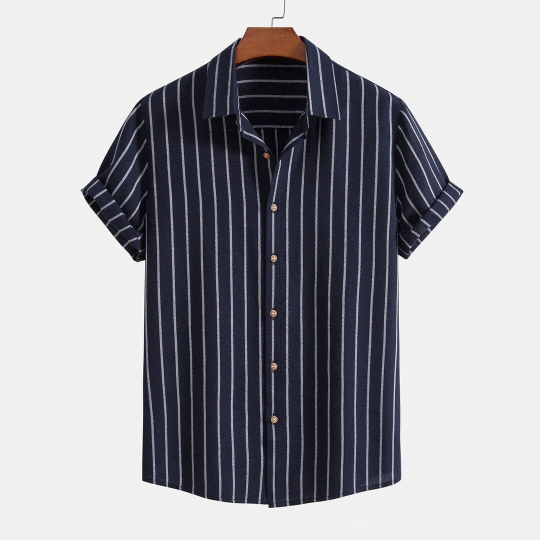 Herren Set Kurzarmhemd mit Hose im Kontrast Design Herren Set Kurzarmhemd mit Hose im Kontrast Design Eldenmark