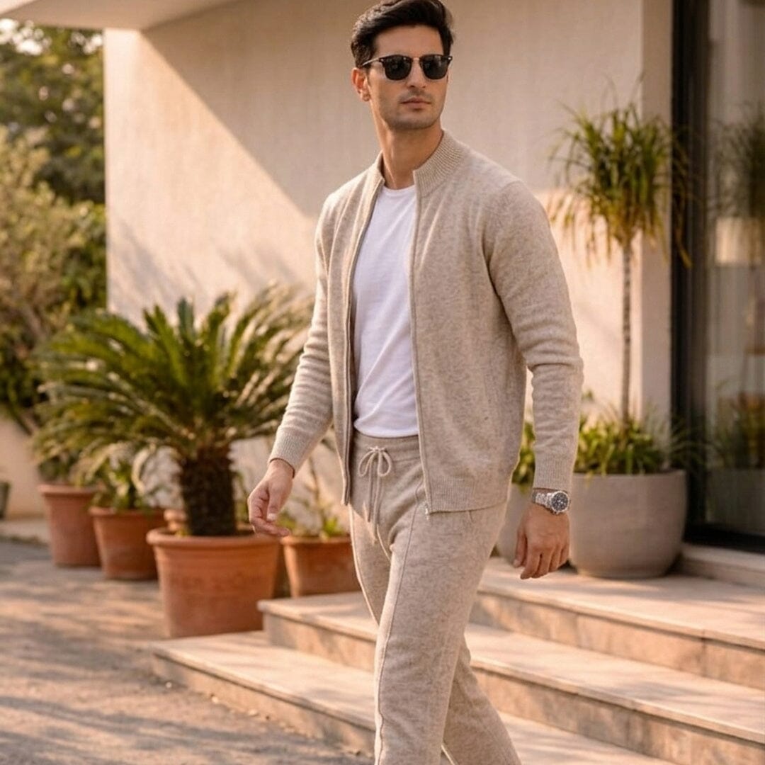 Herren Set Merinowolle Extrafein Pullover und Hose Herren Set Merinowolle Extrafein Pullover und Hose Eldenmark