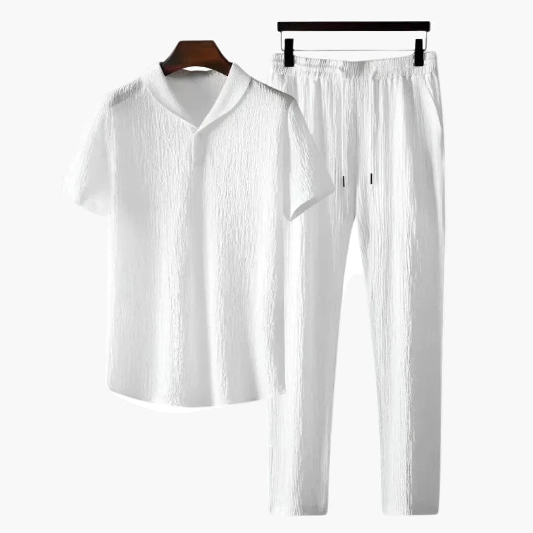 Herren Set Poloshirt mit Hose aus weicher Baumwolle Herren Set Poloshirt mit Hose aus weicher Baumwolle Eldenmark