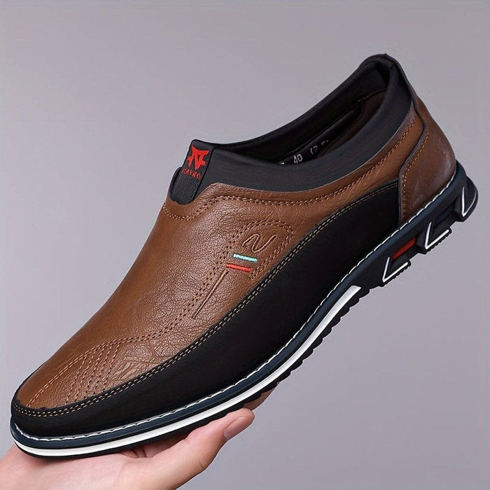Herren Slipper Loafer Bequem in Leder-Optik