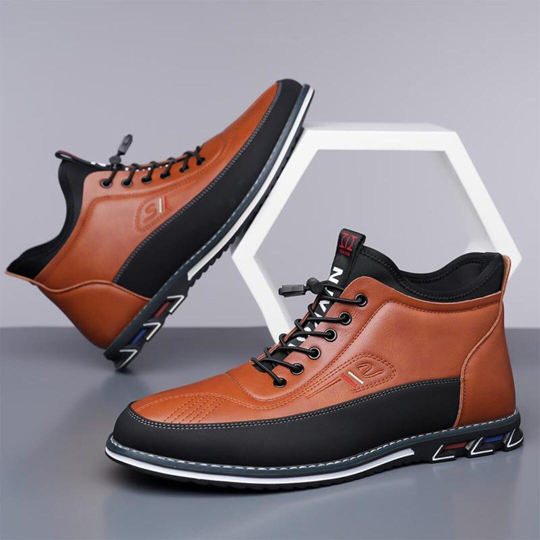 Herren Stiefeletten Schnürung in Leder-Optik Herren Stiefeletten Schnürung in Leder-Optik Eldenmark