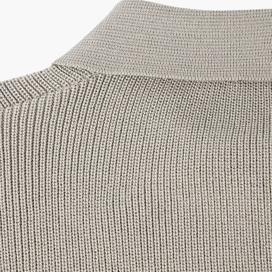 Herren Strickpullover Rippstrick mit Polokragen Herren Strickpullover Rippstrick mit Polokragen Eldenmark