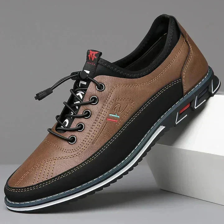 Lässige Lederschuhe Schuhe Eldenmark Brun foncé 38