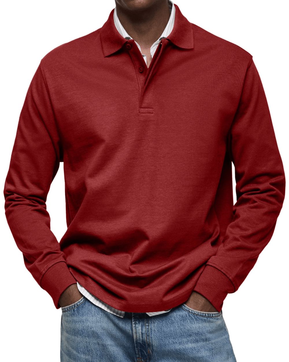 Lässiger Polo-Pullover Pullover Eldenmark Rouge S
