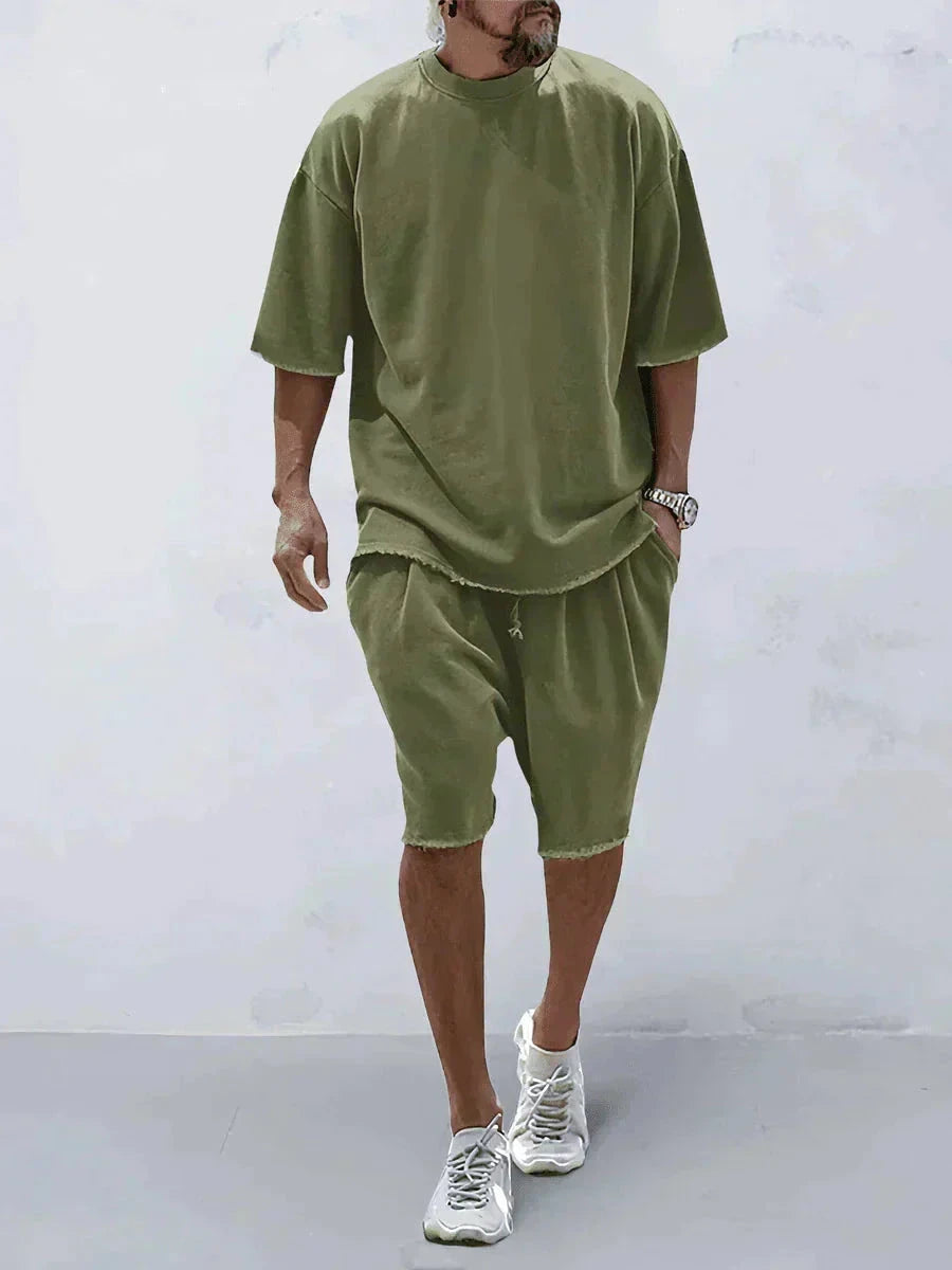 Leichtes Sommer-Outfit Set Eldenmark Vert militaire M