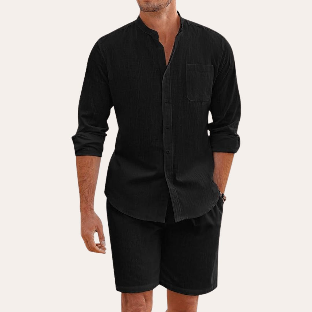 Sommer-Set aus Leinen Set Eldenmark Noir S