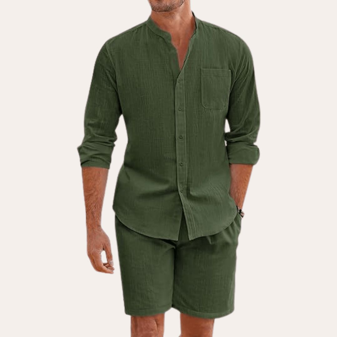 Sommer-Set aus Leinen Set Eldenmark Vert S