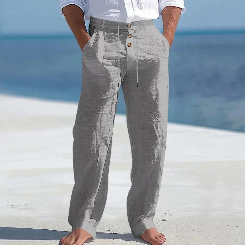 Sommerhose aus Leinen Hose Eldenmark Gris S