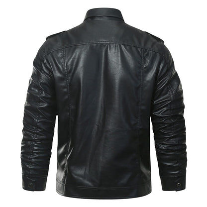 Bikerjacke Herren Schwarz Gefüttert mit Teddyfutter Bikerjacke Herren Schwarz Gefüttert mit Teddyfutter Eldenmark 