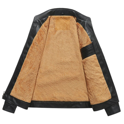 Bikerjacke Herren Schwarz Gefüttert mit Teddyfutter Bikerjacke Herren Schwarz Gefüttert mit Teddyfutter Eldenmark 