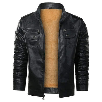 Bikerjacke Herren Schwarz Gefüttert mit Teddyfutter Bikerjacke Herren Schwarz Gefüttert mit Teddyfutter Eldenmark S Schwarz 