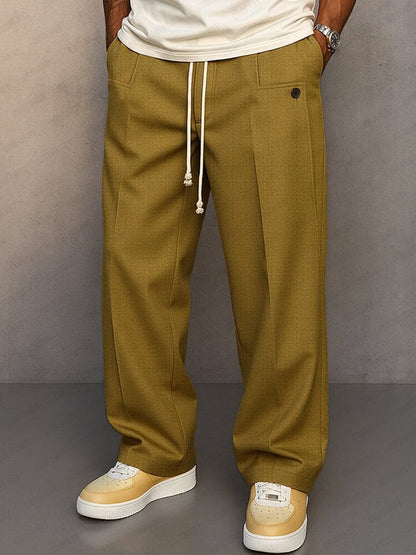 Elegante Anzughose Hose Eldenmark Kaki M 