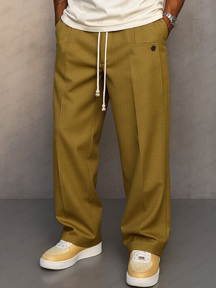 Elegante Anzughose Hose Eldenmark Kaki M 