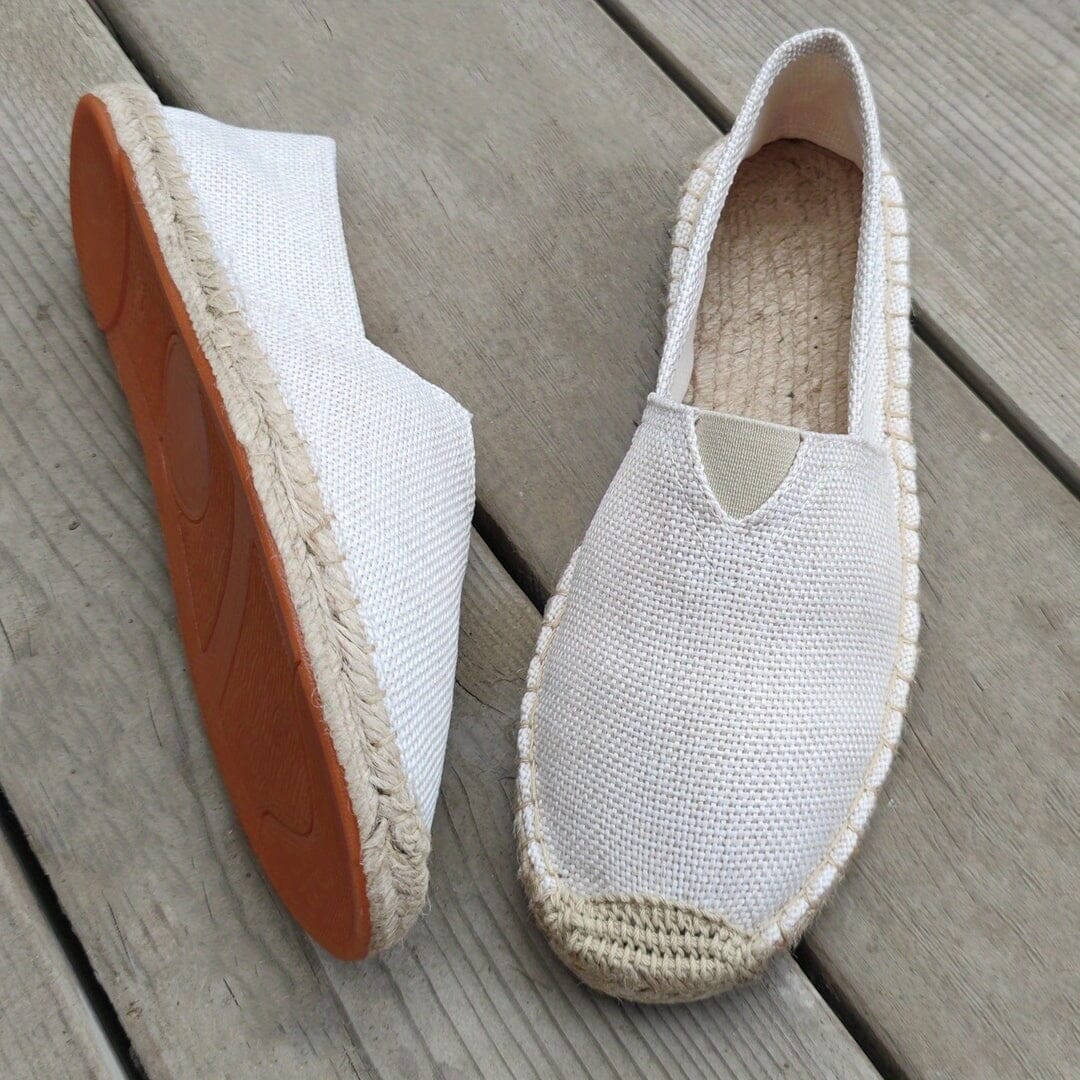 Elegante Espadrilles Schuhe Eldenmark Blanc 35 