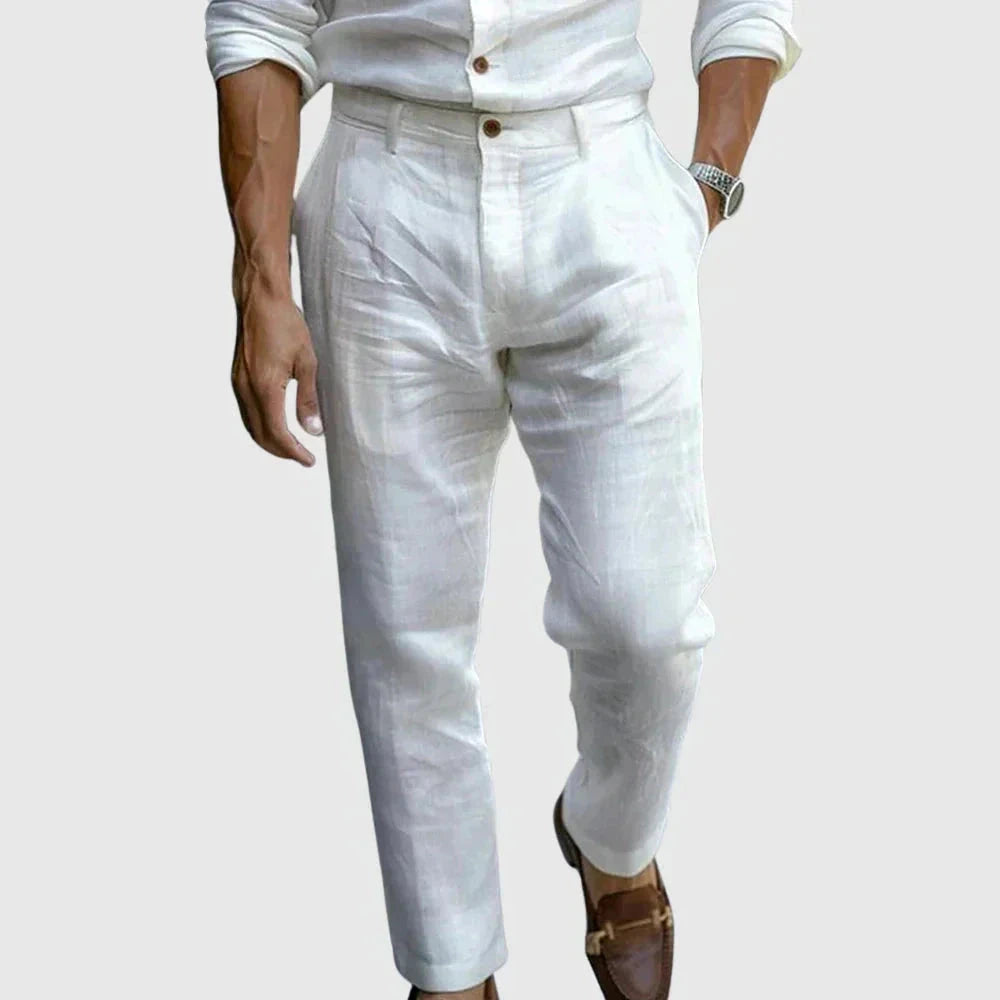 Elegante Hose Saint-Tropez Hose Eldenmark Blanc 38 | S 