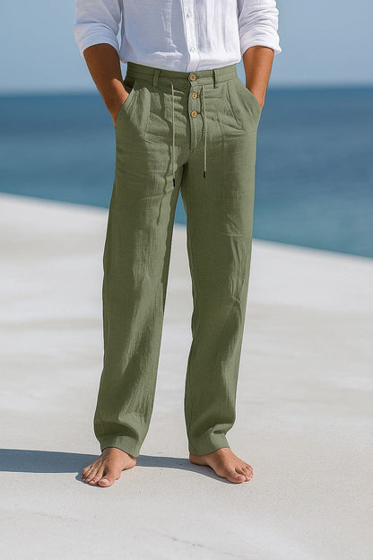 Elegante Sommerhose Hose Eldenmark Vert S 