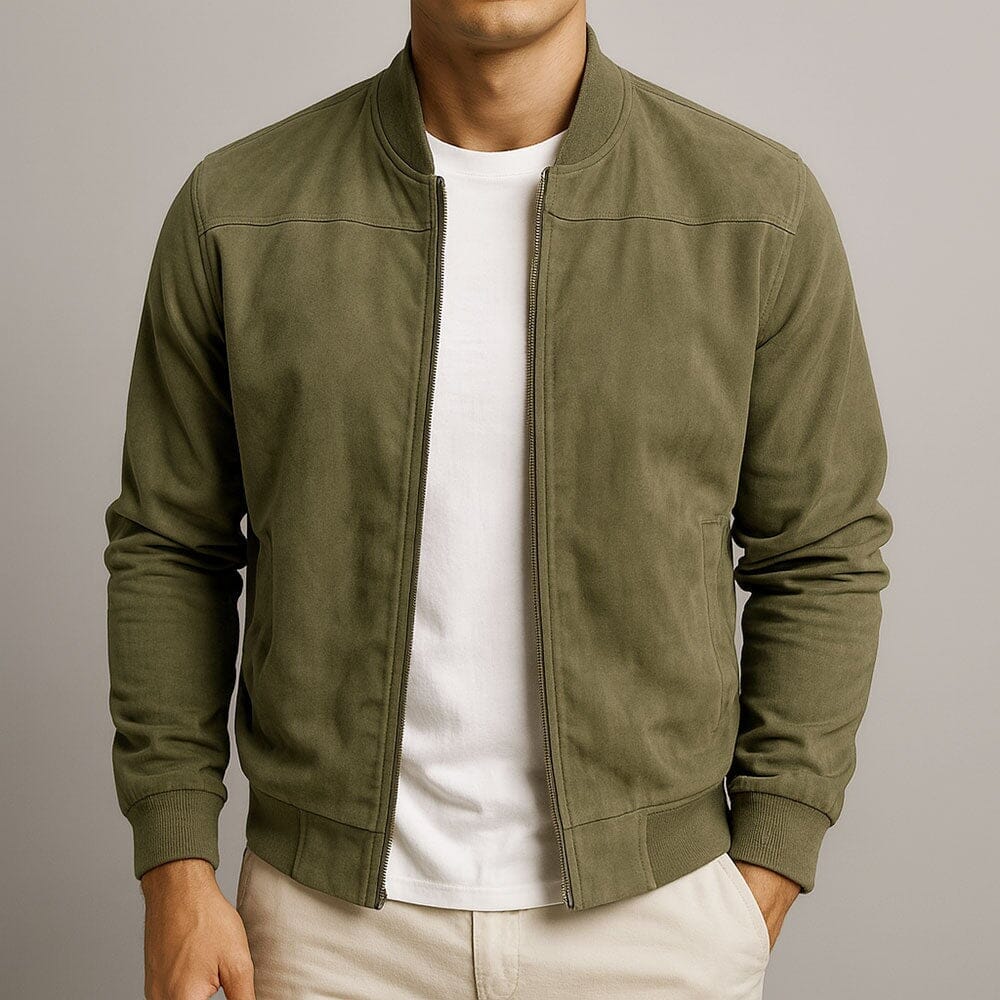 Elegante Wildlederjacke Jacke Eldenmark Vert S 