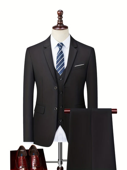 Eleganter Anzug Anzug Eldenmark Noir S 