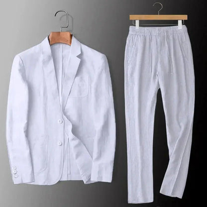 Elegantes Leinen-Set Set Eldenmark Blanc M 