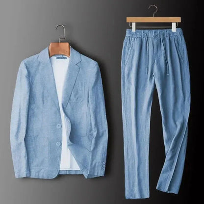 Elegantes Leinen-Set Set Eldenmark Bleu clair M 