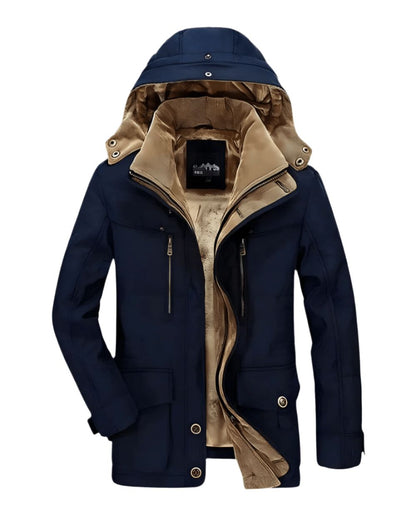 Gefütterte Winterjacke Jacke Eldenmark Bleu XS 