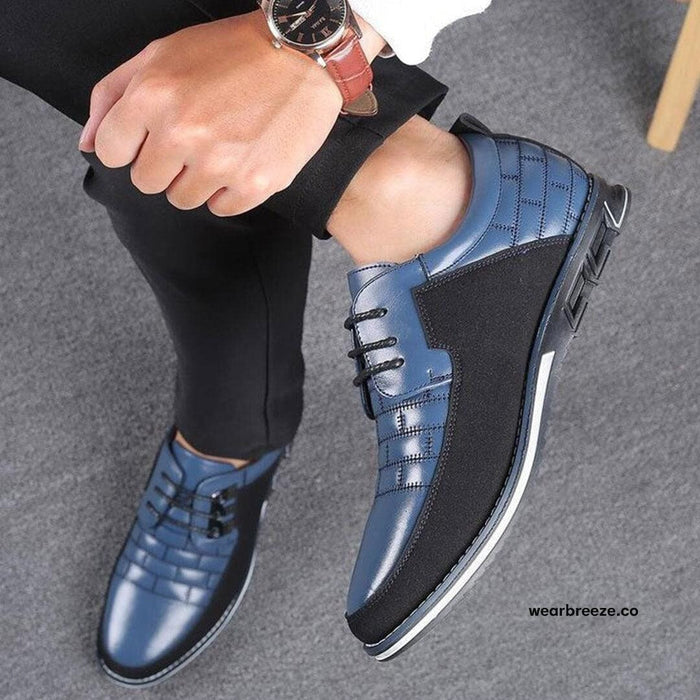 Herren Business Halbschuhe mit Perforierung