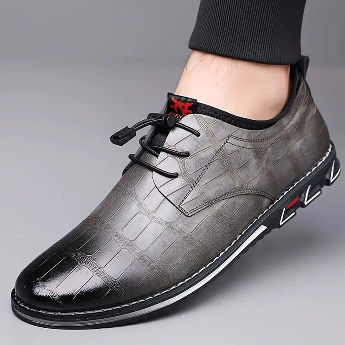 Herren Business Schuhe Derby in Leder-Optik