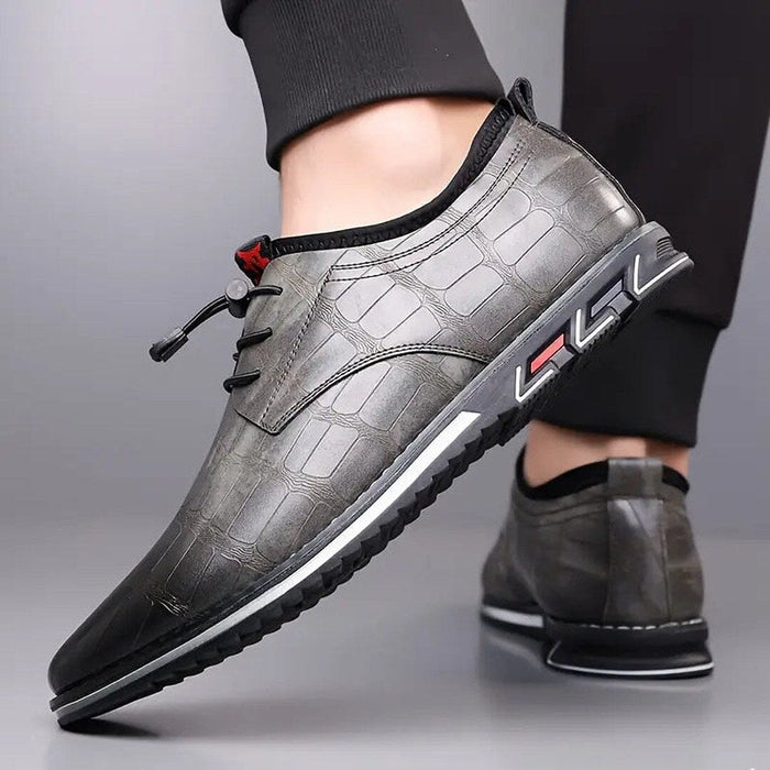 Herren Business Schuhe Derby in Leder-Optik