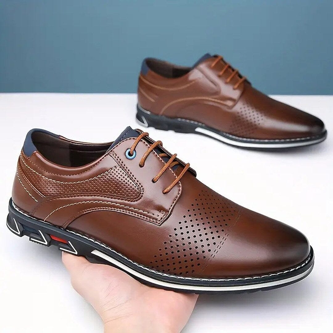 Herren Business Schuhe Perforiert Atmungsaktiv Herren Business Schuhe Perforiert Atmungsaktiv Eldenmark 