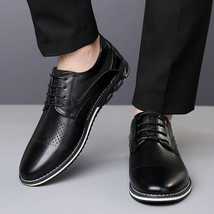 Herren Business Schuhe Perforiert Atmungsaktiv