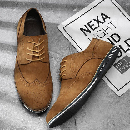 Herren Halbschuhe Budapester in Wildleder-Optik Herren Halbschuhe Budapester in Wildleder-Optik Eldenmark 