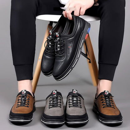 Herren Halbschuhe Leder-Optik mit Ziernaht Herren Halbschuhe Leder-Optik mit Ziernaht Eldenmark 