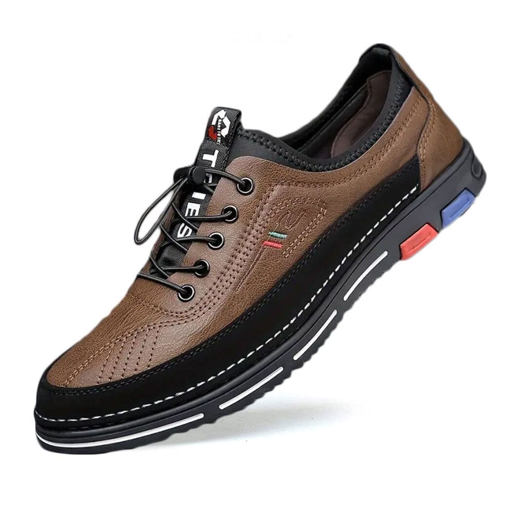 Herren Halbschuhe Leder-Optik mit Ziernaht Herren Halbschuhe Leder-Optik mit Ziernaht Eldenmark 