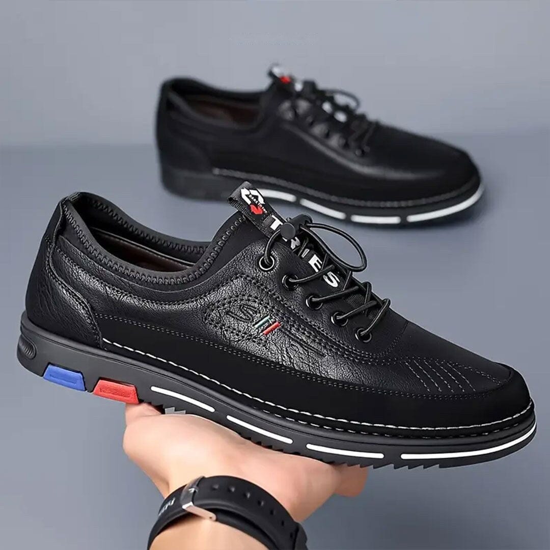 Herren Halbschuhe Leder-Optik mit Ziernaht Herren Halbschuhe Leder-Optik mit Ziernaht Eldenmark 