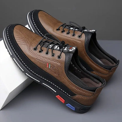 Herren Halbschuhe Leder-Optik mit Ziernaht Herren Halbschuhe Leder-Optik mit Ziernaht Eldenmark 